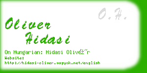 oliver hidasi business card